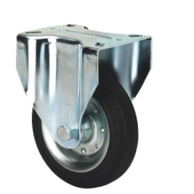 RUEDA ALEX Ø160mm 180Kg FIJA GOMA NEGRA ref. 2-0232