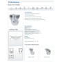 RUEDA ALEX Ø80mm 130Kg FIJA POLIAMIX BLANCO ref. 2-0236