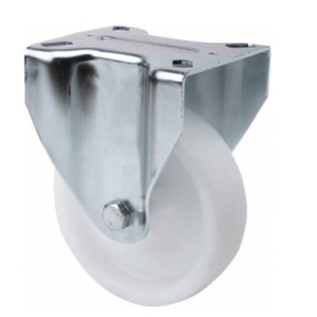 RUEDA ALEX Ø125mm 250Kg FIJA POLIAMIX BLANCO ref. 2-0240