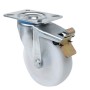 RUEDA ALEX Ø80mm 130Kg GIRATORIA POLIAMIX BLANCO ref. 2-2340