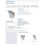 RUEDA ALEX Ø80mm 130Kg GIRATORIA POLIAMIX BLANCO ref. 2-2340
