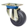 RUEDA ALEX Ø100mm 130Kg GIRATORIA GOMA NEGRA ref. 2-0002