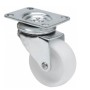 RUEDA ALEX Ø60mm 60Kg GIRATORIA POLIPROPILENO BLANCO ref. 2-0042