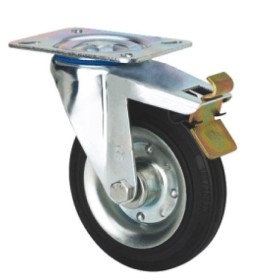 RUEDA ALEX Ø100mm 110Kg GIRATORIA+FRENO ref. 2-1149