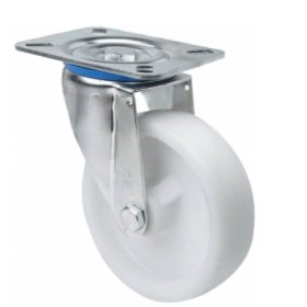 RUEDA ALEX Ø80mm 130Kg GIRATORIA POLIAMIX BLANCO ref. 2-0235