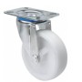 RUEDA ALEX Ø80mm 130Kg GIRATORIA POLIAMIX BLANCO ref. 2-0235