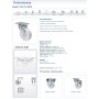 RUEDA ALEX Ø80mm 130Kg GIRATORIA POLIAMIX BLANCO ref. 2-0235