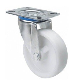 RUEDA ALEX Ø100mm 200Kg GIRATORIA POLIAMIX BLANCO ref. 2-0237