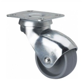 RUEDA ALEX Ø30mm 22Kg GIRATORIA POLIPROPILENO GRIS ref. 3-0016