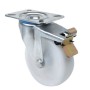 RUEDA ALEX Ø125mm 250Kg GIRATORIA+FRENO POLIAMIX ref. 2-1195