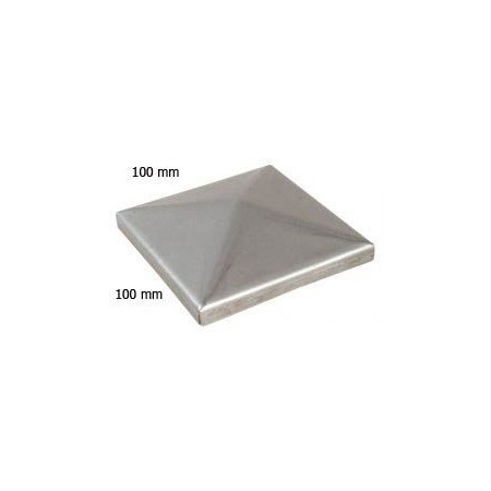 TAPA DE CHAPA PARA TUBO CUADRADO DE 100x100mm.