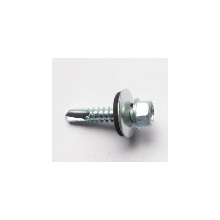 TORNILLO BROCA CABEZA HEXAGONAL DIN.7504-K 4.8X19 CON ARANDELA P-16 ZINCADO (€/100ud)