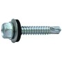 TORNILLO BROCA CABEZA HEXAGONAL DIN.7504-K 6.3X25 CON ARANDELA P-19 ZINCADO (€/100uds)