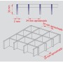 REJILLA SIN GALVANIZAR PLETINA - PLETINA 30X30/30X2 Y 30X2 DE 2000 X 1000 (mm)