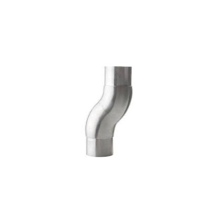 CURVA DE 90º EN ACERO INOXIDABLE REGULABLE A 360º PARA TUBO 42.4 mm ref. E4471/304