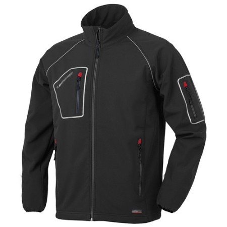 CHAQUETA IMPERMEABLE SoftShell NEGRA MOD.JUST TALLA  L