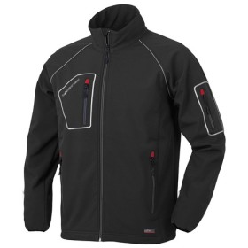 CHAQUETA IMPERMEABLE SoftShell NEGRA MOD.JUST TALLA XL