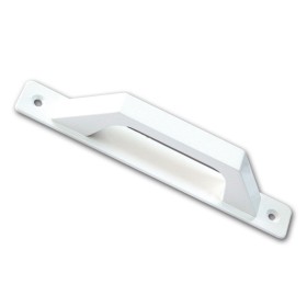 TIRADOR ASA CON PLACA 197X25 Fondo 43 LACADO BLANCO REF.1006