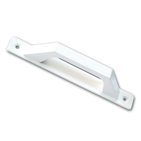 TIRADOR ASA CON PLACA 197X25 Fondo 43 LACADO BLANCO REF.1006