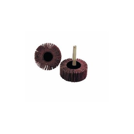 RUEDA ABRASIVA DE LAMAS Ø60x30 GRANO 40 CON EJE de 6mm.