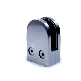 PINZA HUECA REDONDEADA PARA SUJECCION DE VIDRIO EN ACERO INOXIDABLE ref. E0083