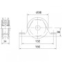 POLEA CORREDERA+SOPORTE DE ATORNILLAR Ø100x26 ZN (U-20) REF.169