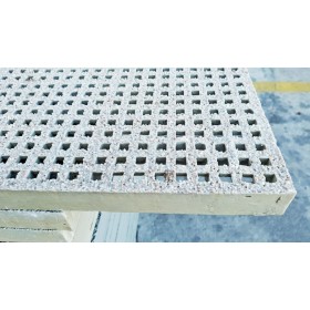 REJILLA DE FIBRA DE VIDRIO (PRFV) DE 08X08/30X6 Y 30X6 DE 2000X1000 mm, COLOR GRIS