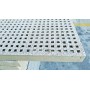REJILLA DE FIBRA DE VIDRIO (PRFV) DE 08X08/30X6 Y 30X6 DE 2000X1000 mm, COLOR GRIS
