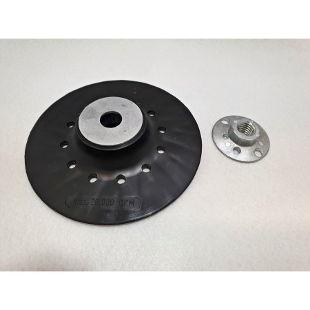 PLATO LIJADOR DE CAUCHO AEROREFRIGERADO RHODIUS Ø125mm ref. 300399