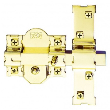 CERROJO FAC LLAVE ALTA SEGURIDAD N.946-RP/80 UVE DORADO BOMBILLO DE 70mm.