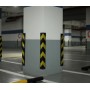 PROTECTOR PARA PARKING ESQUINERO GOMA NEGRO/AMARILLO RECTO 80cm