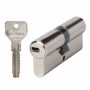BOMBILLO DE SEGURIDAD CISA MODELO ASIX DE 35+35 LEVA LARGA NIQUELADO