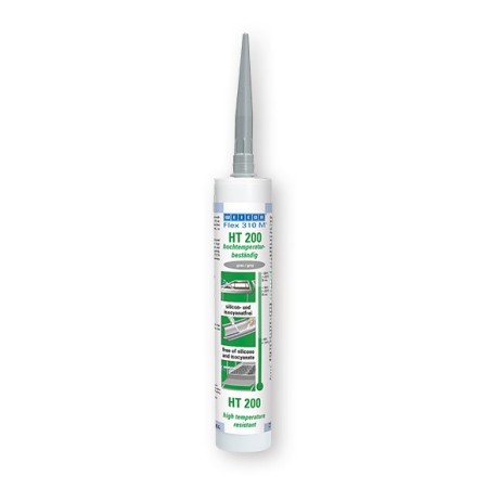 SILICONA/POLÍMERO WEICON FLEX310M HT200 PARA HORNO/LACADO RESISTENTE A ALTAS TEMPERATURAS
