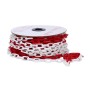 CADENA DE PLÁSTICO DE ESLABÓN DE Ø6mm COLOR ROJO/BLANCO ROLLO DE 25m