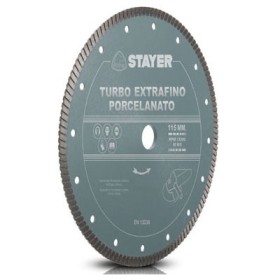 DISCO DE DIAMANTE STAYER Ø125x22,2mm TURBO EXTRAFINO PARA PORCELANICO ref. 14 240