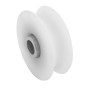 POLEA PARA PUERTA CORREDERA + CASQUILLO Y RODAMIENTO DE 100x26mm (U-20)