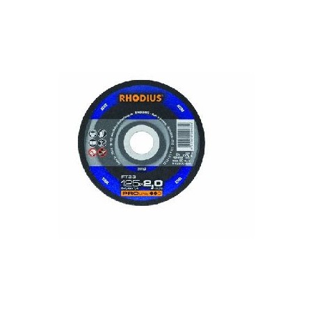 DISCO RHODIUS ABRASIVO CORTE HIERRO 125X3,0X22 FTK33