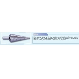 BROCA ESCALONADA GILLCUT HSS RECTA Ø6-30mm ref. 63781630