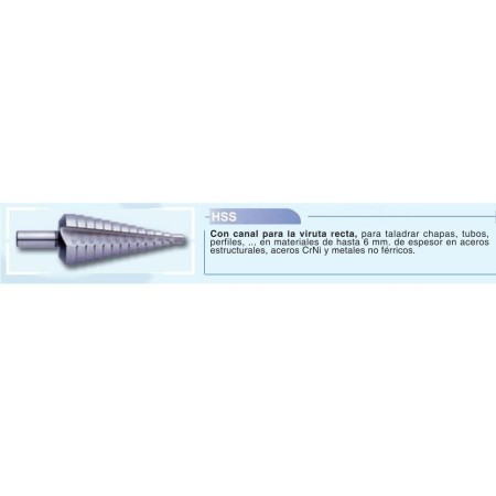 BROCA ESCALONADA GILLCUT HSS RECTA Ø6-30mm ref. 63781630