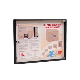 TABLÓN DE ANUNCIOS BTV NEGRO MOD."H" 460x350x36mm