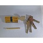 BOMBILLO DE SEGURIDAD LINCE MODELO C6 DE 30+30 LATONADO Y LEVA CORTA.