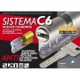 BOMBILLO DE SEGURIDAD LINCE MODELO C6 DE 30+30 LATONADO Y LEVA CORTA.