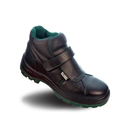 BOTA DE SEGURIDAD CON CIERRE DE VELCRO PUNTA DE ACERO + PLANTILLA MODELO HODUR S3 N.42