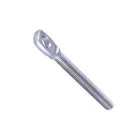 TERMINAL INOXIDABLE ROANDI PARA CABLE Ø5mm Y M-6 CON AGUJERO Ø6,3mm