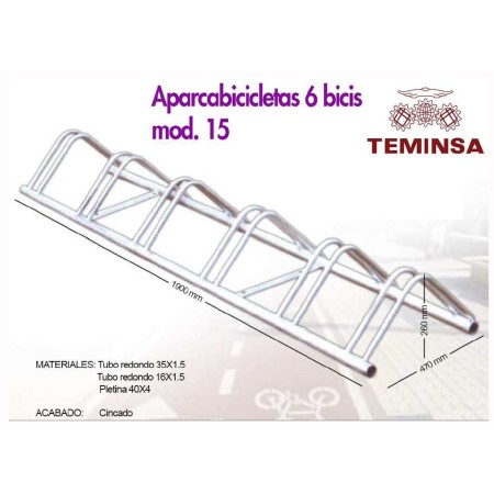 APARCABICICLETAS CINCADO PARA 6 BICIS