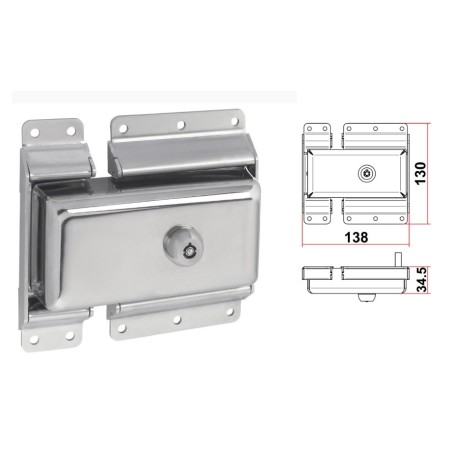 CERRADURA SEGURIDAD PARA FURGONETAS SAG NOVA+ ( JUEGO PARA 2 PUERTAS ) MANO DERECHA