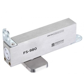CIERRAPUERTAS DE SUELO PARA EMBUTIR MERONI FS980 EN3 PARA PUERTAS HASTA 95cm/100kg SIN RETENCIÓN.