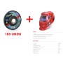 PACK 100 DISCOS DE LÁMINAS STAYER PRO-CER Ø115 GR.40 + PANTALLA AUTOMÁTICA STAYER AS-R
