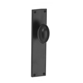 TIRADOR NEGRO CLOVAN CON PLACA LARGA REF. 30/17