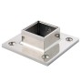 BASE DE ANCLAJE DE ACERO INOXIDABLE PARA TUBO DE 40x40mm